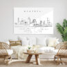Montreal Skyline Metal Print - Living Room - Light