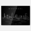 Montreal Skyline Metal Print Wall Art - Main - Dark