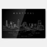 Montreal Skyline Metal Print Wall Art - Main - Dark
