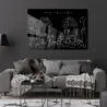 New Orleans Metal Print - Living Room - Dark