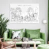 New Orleans Metal Print - Living Room - Light
