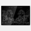 New Orleans Metal Print Wall Art - Main - Dark