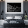 Omaha Skyline Metal Print - Bedroom - Dark