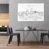 Omaha Skyline Metal Print - Kitchen - Light