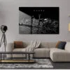 Omaha Skyline Metal Print - Living ROom - Dark