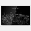 Omaha Skyline Metal Print Wall Art - Main - Dark