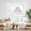 Osaka Castle Metal Print - Living Room - Light