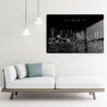 Phoenix AZ Skyline Metal Print - Lounge Chair - Dark