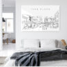 Pike Place Market Metal Print - Bed Room - Light