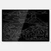 Rio De Janeiro Skyline Metal Print Wall Art - Main - Dark