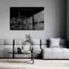 Tokyo Skyline Metal Print - Living Room - Dark
