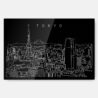 Tokyo Skyline Metal Print Wall Art - Main - Dark
