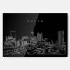 Tulsa Skyline Metal Print Wall Art - Main - Dark