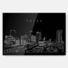 Tulsa Skyline Metal Print Wall Art - Main - Dark