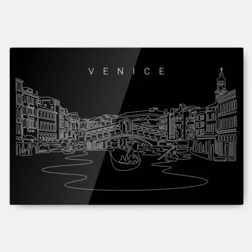 Venice Italy Metal Print Wall Art - Main - Dark