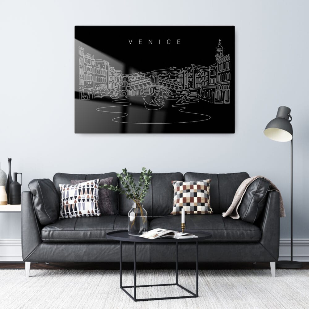 Venice Metal Print - Living Room - Dark Venice Metal Print - Living Room - Dark