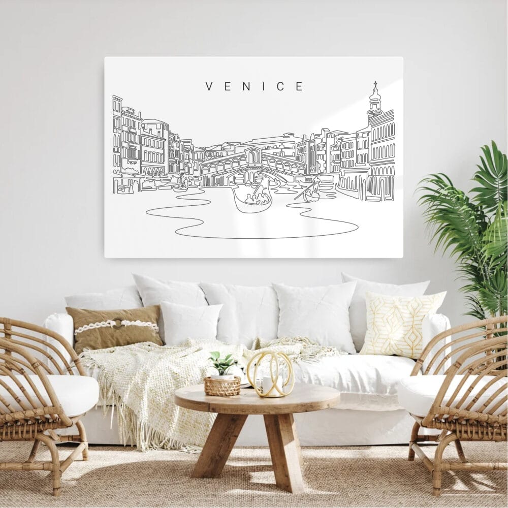 Venice Metal Print - Living Room - Light Venice Metal Print - Living Room - Light