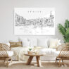 Venice Metal Print - Living Room - Light