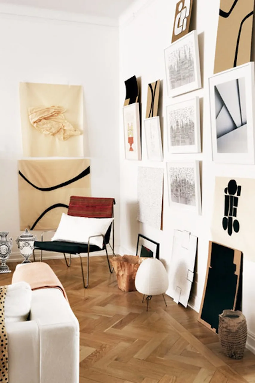 innovative ways to display wall art angles and floor art