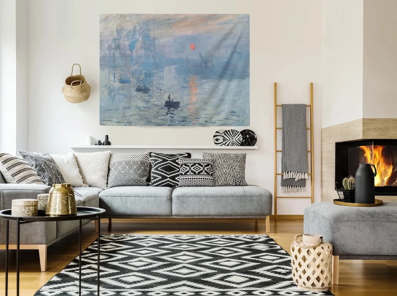 innovative ways to display wall art hanging tapestry