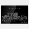 Adelaide Skyline Metal Print Wall Art - Main - Dark