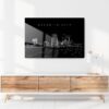 Atlantic City Skyline Metal Print - Hallway - Dark