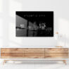 Atlantic City Skyline Metal Print - Hallway - Dark