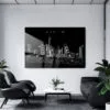 Austin TX Skyline Metal Print - Office - Dark