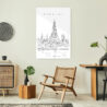 Bangkok Wat Arun Temple Metal Print - Lounge - Portrait