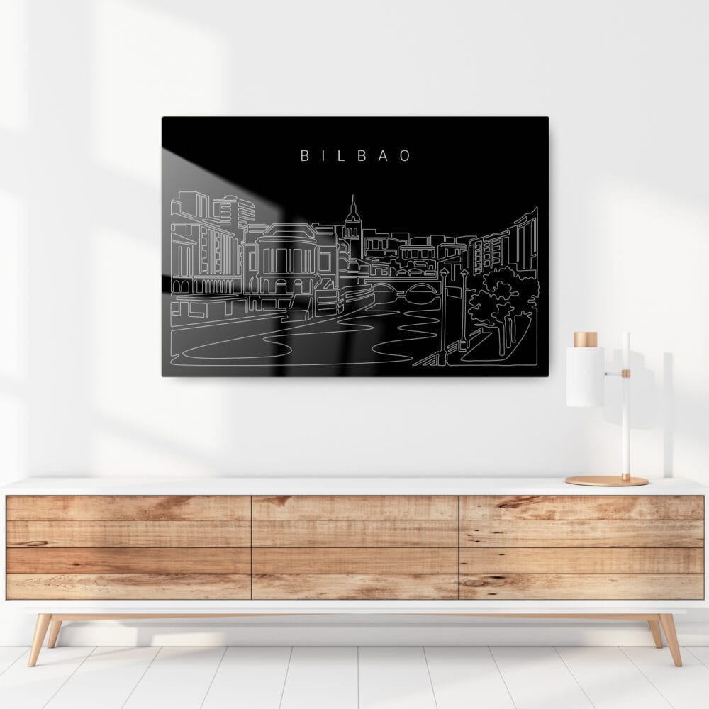 Bilbao Metal Print - Hallway - Dark Bilbao Metal Print - Hallway - Dark