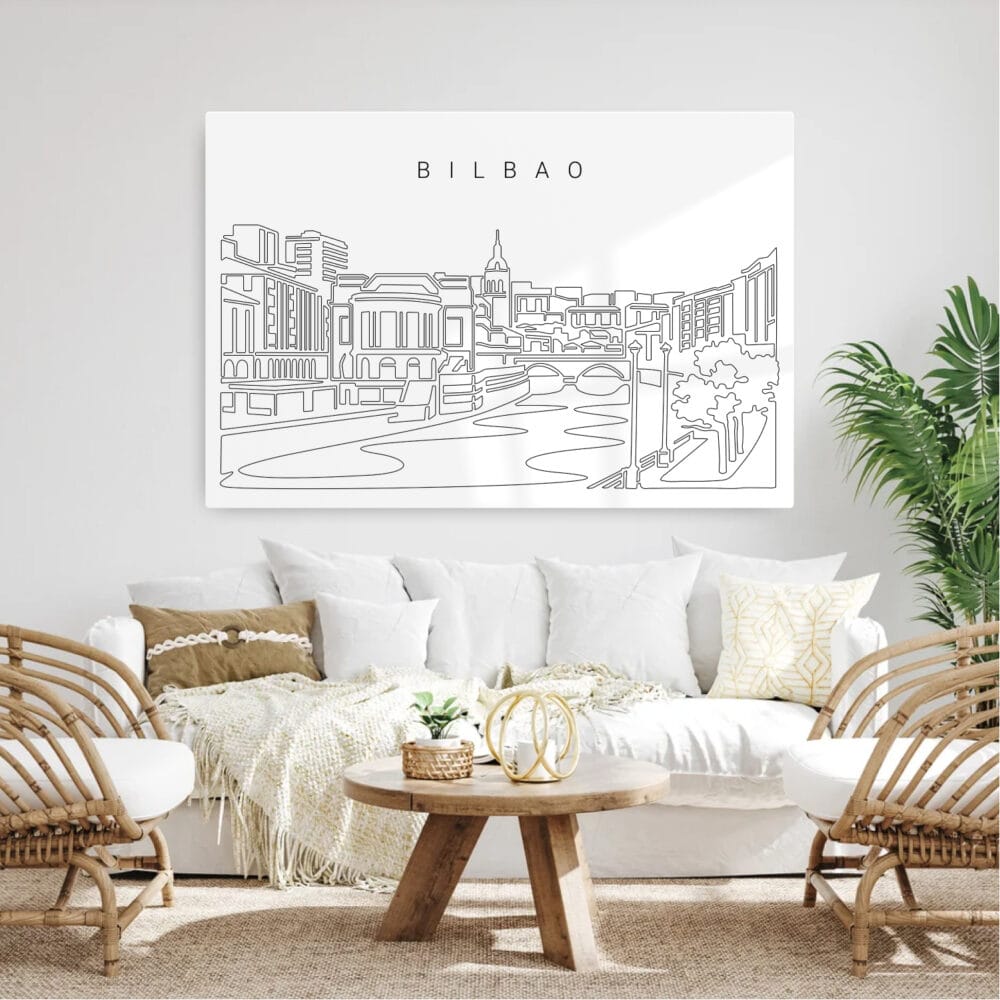 Bilbao Metal Print - Living Room - Light Bilbao Metal Print - Living Room - Light