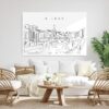 Bilbao Metal Print - Living Room - Light
