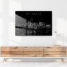 Brisbane Skyline Metal Print - Hallway - Dark