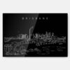 Brisbane Skyline Metal Print Wall Art - Main - Dark