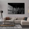 Johannesburg skyline Metal Print - Living ROom - Dark