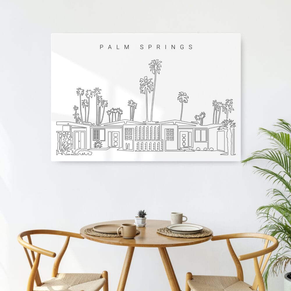 Palm Springs Metal Print - Kitchen - Light Palm Springs Metal Print - Kitchen - Light
