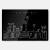 Palm Springs Metal Print Wall Art - Main - Dark