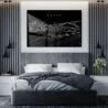 Porto Metal Print - Bedroom - Dark