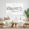 Porto Metal Print - Living Room - Light