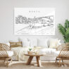 Porto Metal Print - Living Room - Light