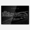 Porto Metal Print Wall Art - Main - Dark