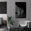 Salt Lake Temple Metal Print - Lounge - Portrait - Dark