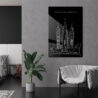 Salt Lake Temple Metal Print - Lounge - Portrait - Dark