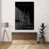 Salt Lake Temple Metal Print - Sideboard - Portrait - Dark