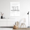Singapore Marina Bay Sands Metal Print - Hallway - Portrait