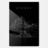 Sydney Opera House Metal Print Wall Art - Main - Portrait - Dark
