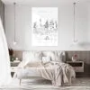 Sydney Skyline Metal Print - Bedroom - Portrait
