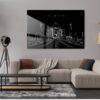 Taj Mahal Palace Metal Print - Living ROom - Dark