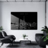 Zurich Skyline Metal Print - Office - Dark