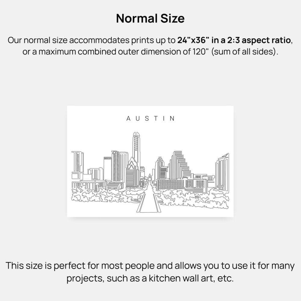 Custom City One Line Art - Size Normal Custom City One Line Art - Size Normal